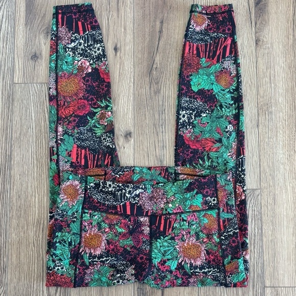 Lululemon Wunder Under High Rise Leggings In Zen Garden Multi Size 10 - Picture 1 of 7